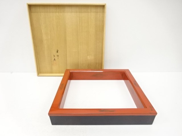 JAPANESE COLLECTIBLE / NURISHI MUNEHARU ZOU / NEGORO-NURI FURNACE RIM